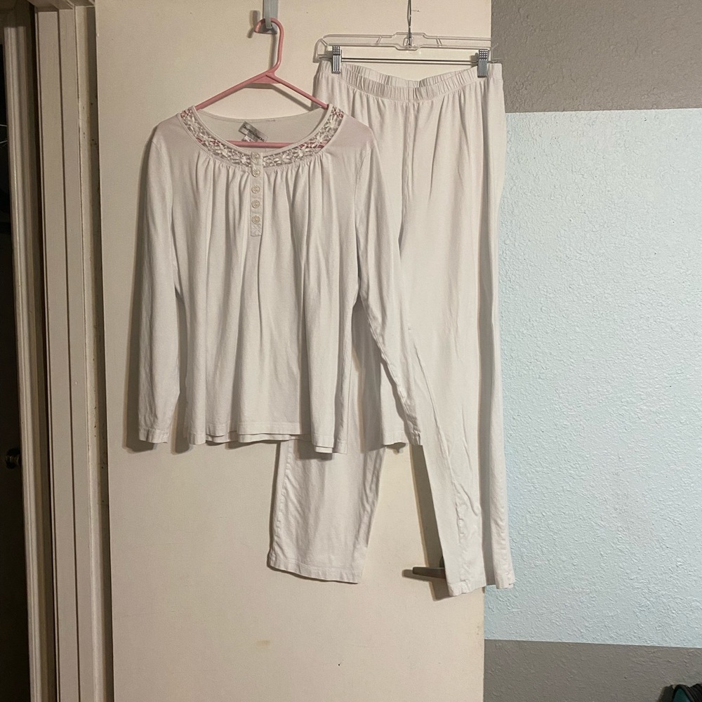 White Drapers & Damon’s  Pajama Set